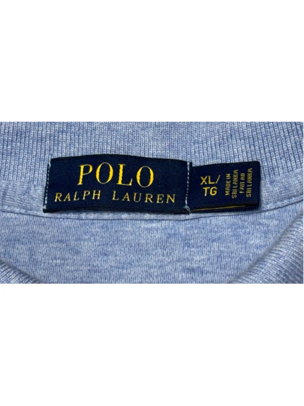 Polo Ralph Lauren Men's Preppy Heather Blue Polo Size XL EUC